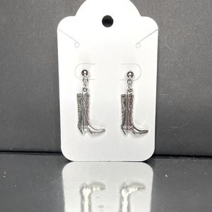 Handmade Cowboy Boot 10mm Stud Earrings